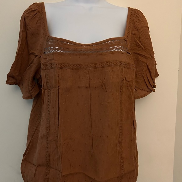 Free people rust color blouse - Picture 6 of 8